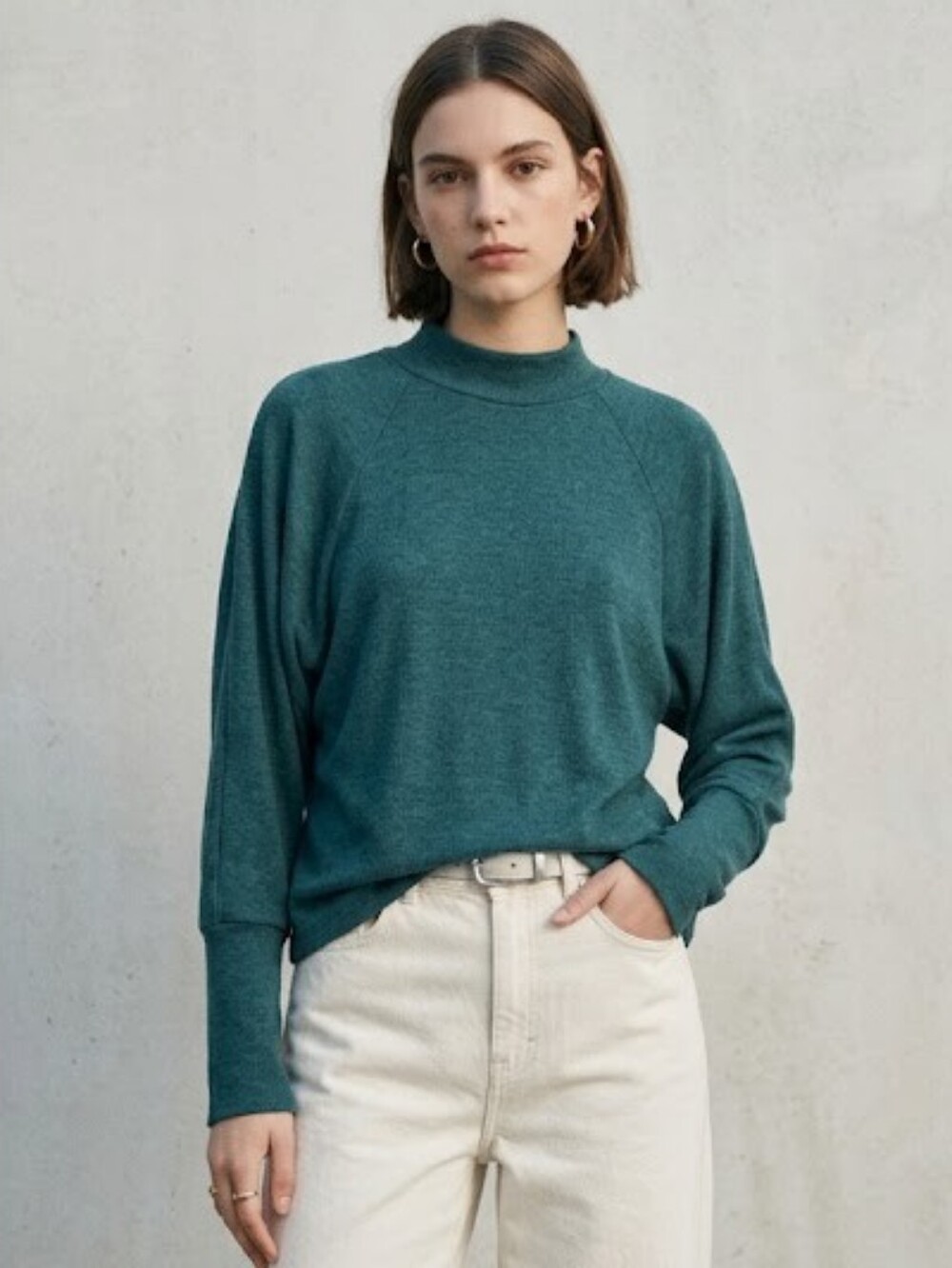 RW&Co. Mock Neck Top